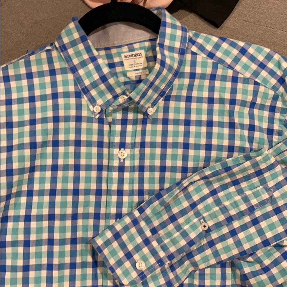 Bonobos plaid button down shirt